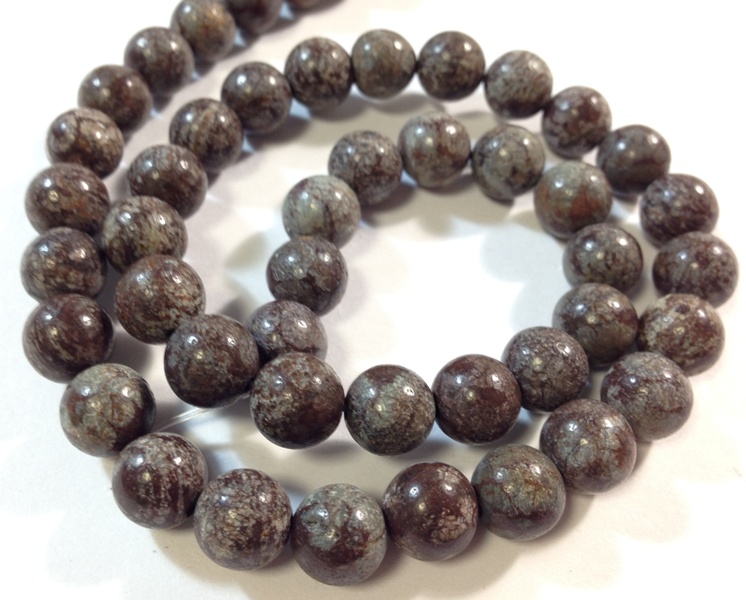 45 Stk. 8mm Snowflake Obsidian KUGEL PERLEN NATUR   HALBEDELSTEIN #