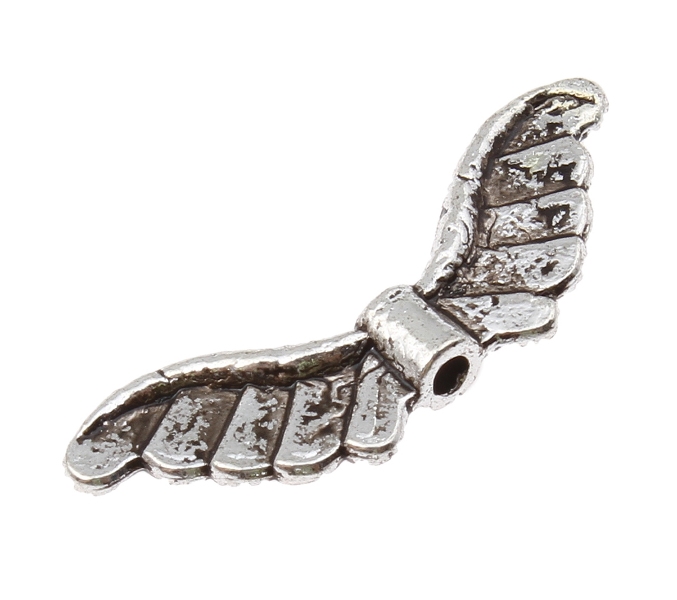 10 Angel Wings Metal Wings Beads 24mm metallspacer